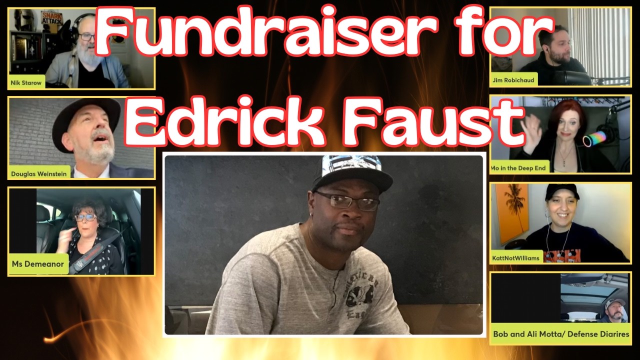 Edrick Faust Appeals Fundraiser - With Nik, Mo, Jim, Katt, Doug, Ali & Bob and Ms Demeanor.