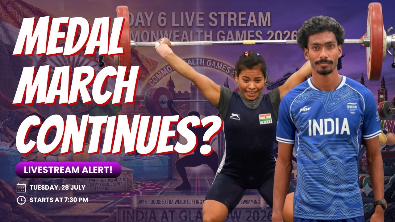LIVE: CWG 2026 Day 6  | Nirupama's 63kg Final + Swimming & Athletics Updates! | Sport Circle