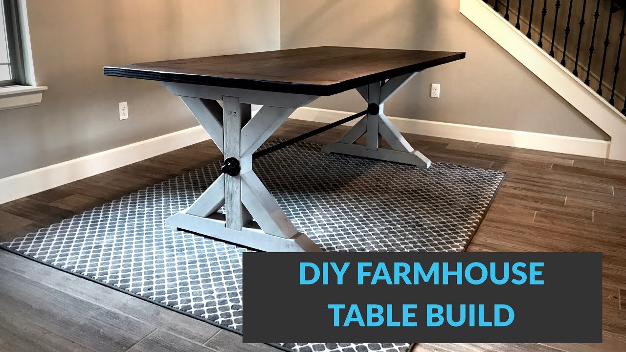 DIY Pipe Stretcher Style Farmhouse Table