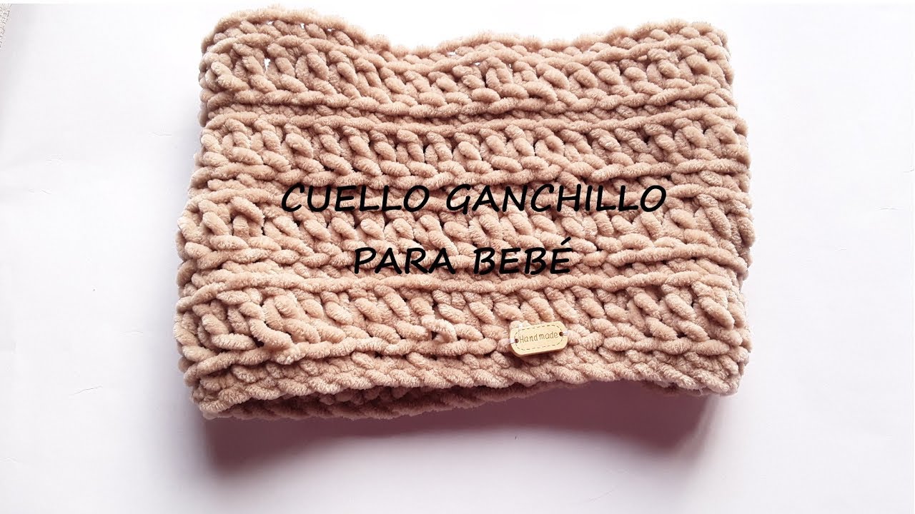 CUELLO DE LANA A GANCHILLO ( CROCHET)