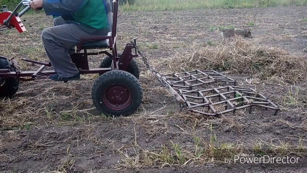 Все чистенько, все ровненько. Боронование.
