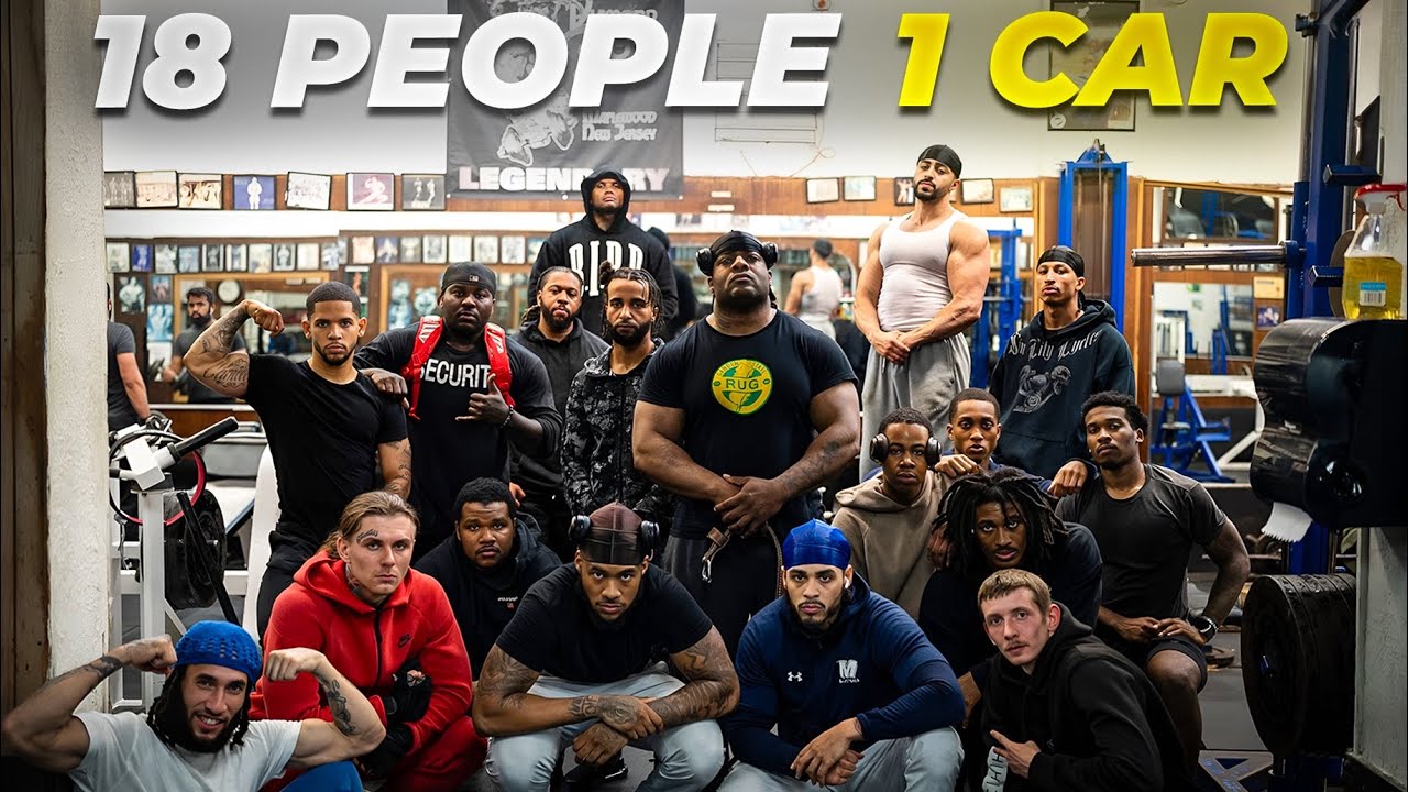 18 PEOPLE. 1 CAR. LEG DAY @ THE MOST DANGEROUS GYM IN AMERICA