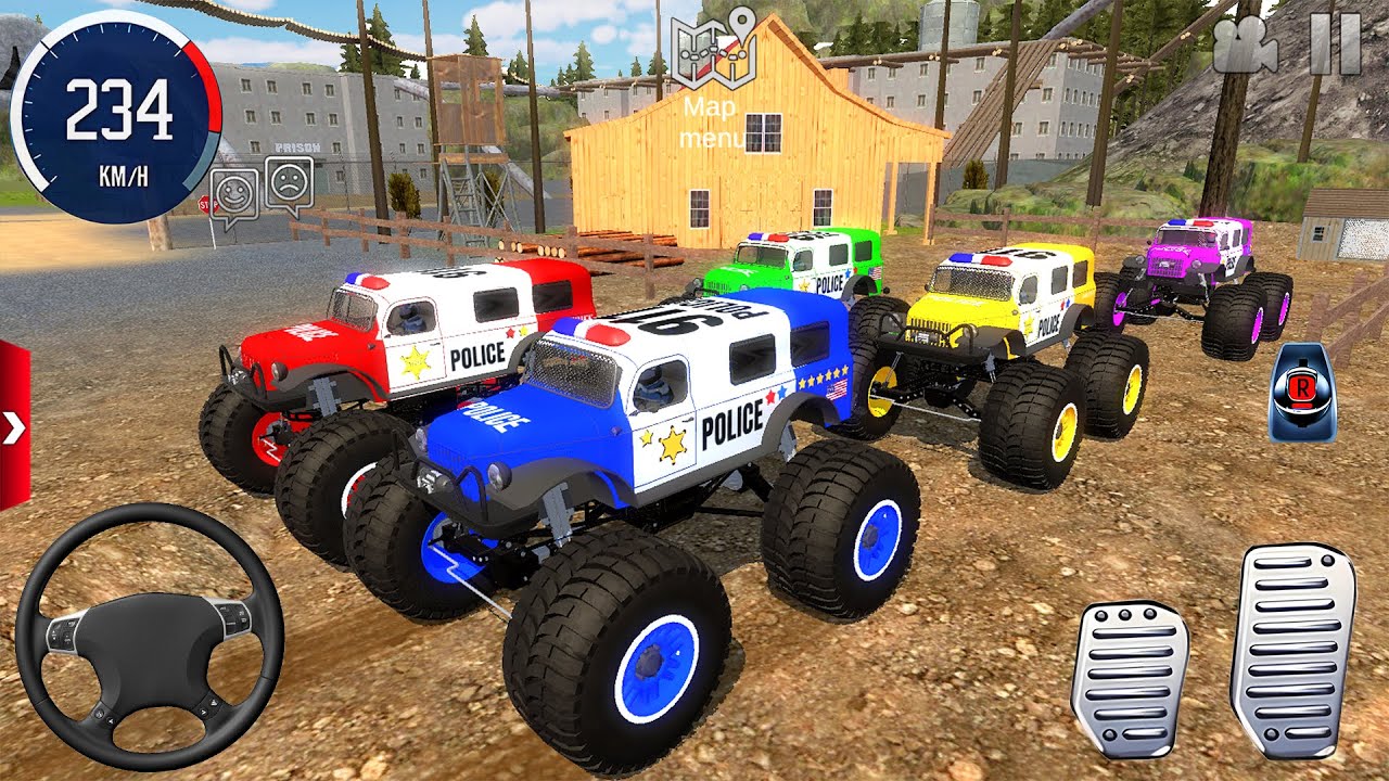 Juegos De Carros - Impossible Police Car Stunts Driving #2 - Offroad Simulator Android Gameplay