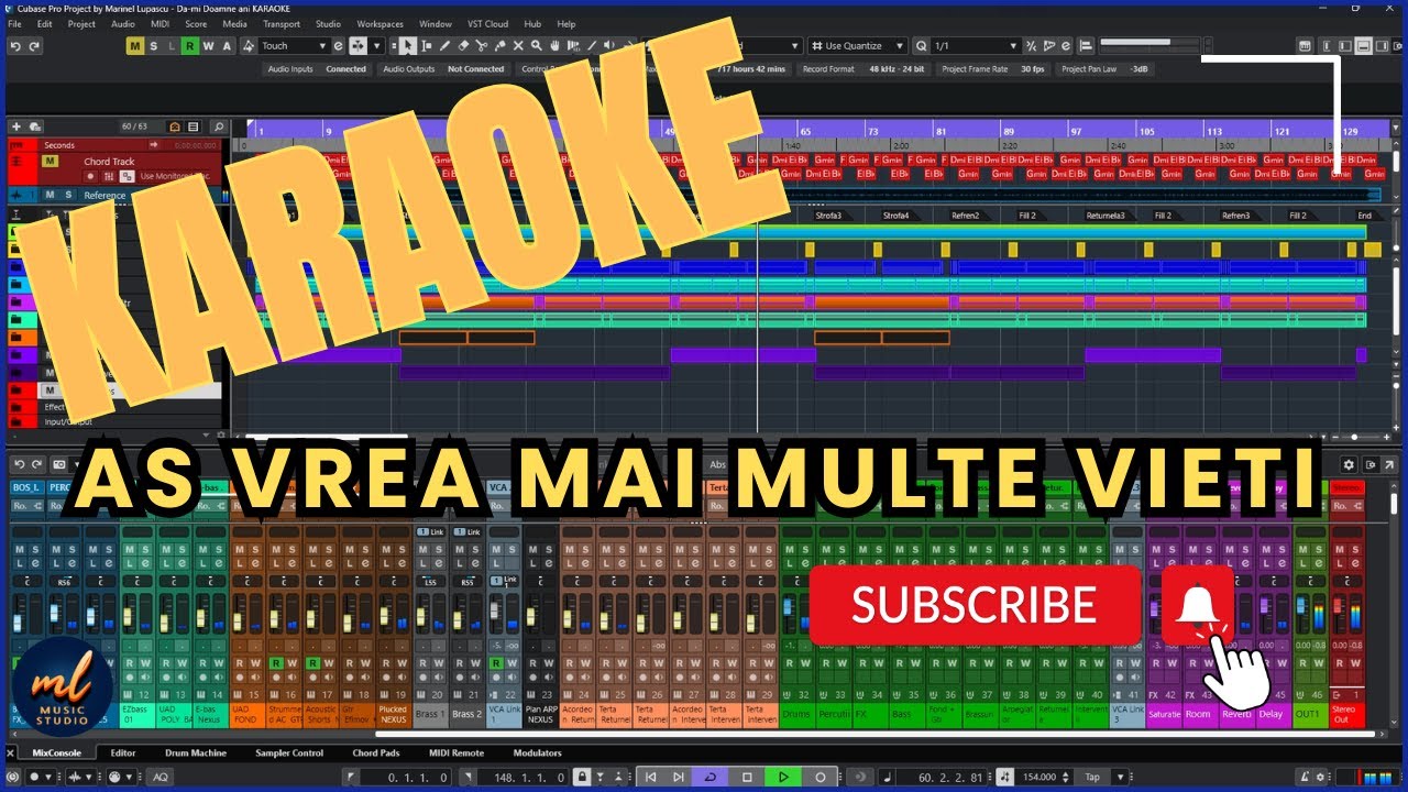 As vrea mai multe vieti - KARAOKE / NEGATIV