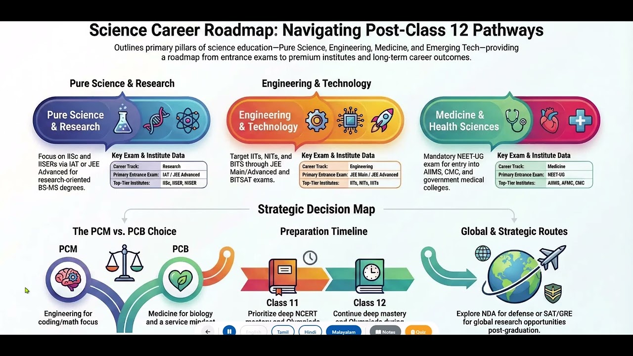Career Plan for Science Stream students after class 12 