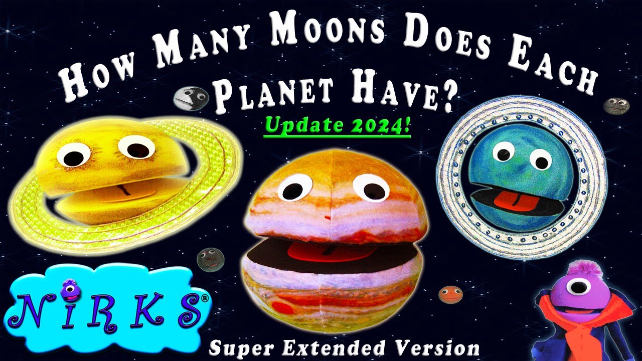 How Many Moons Does Each Planet Have 2024 Update / Meet the Moons Super Extended Space Song / Nirks