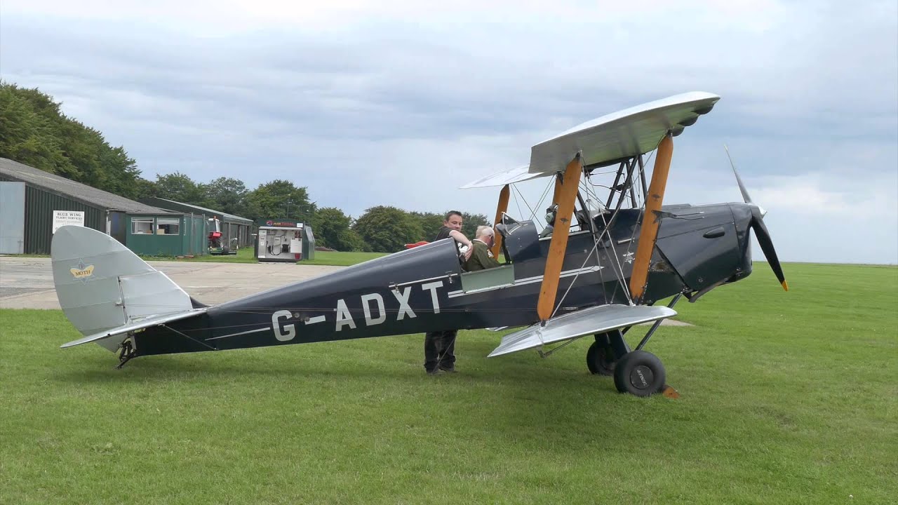 Harvard & D H Tiger Moth At Compton Abbas Airfield On Saturday 22nd August 2015