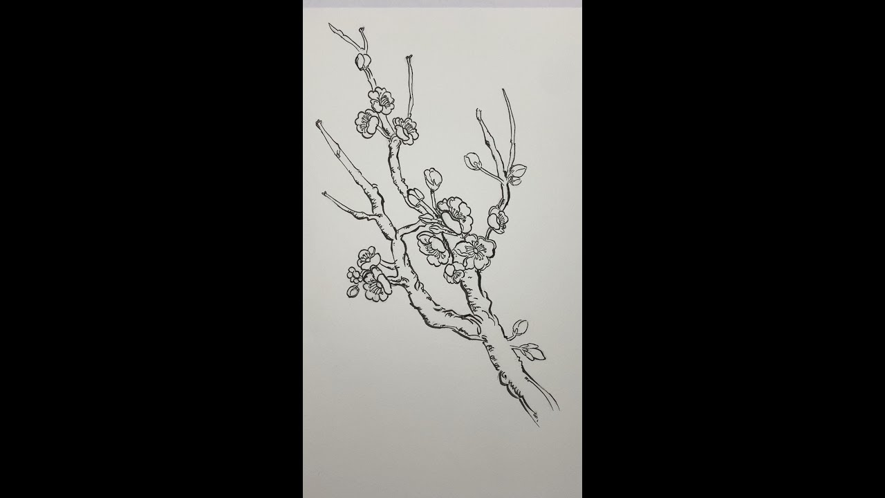 Ink Painting - Plum Blossom - Day 104 #34