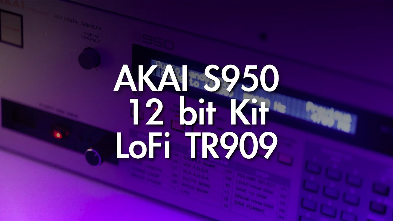 AKAI S950 12bit LoFi TR-909 Drum Kit | Ultimate Electronic Drum Kit Sample Pack