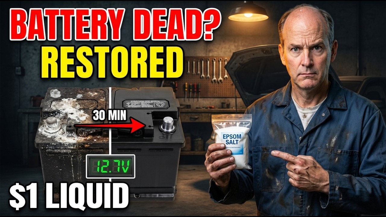 Dead Car Battery RESTORED In 30 Minutes  $1 Liquid  No Replacement  No Mechanic  BATTERY COMPANIES B