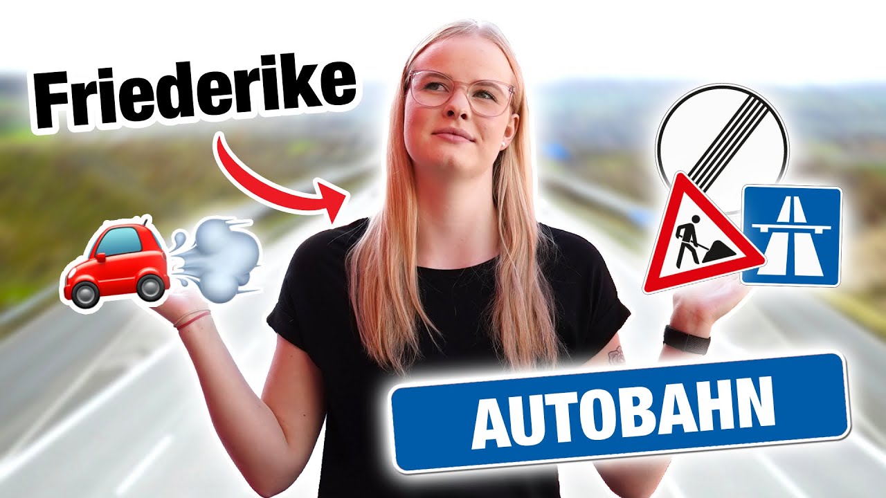 Autobahn Fahrstunde mit Friederike 😱  (inkl. Rastplatz) | Fischer Academy