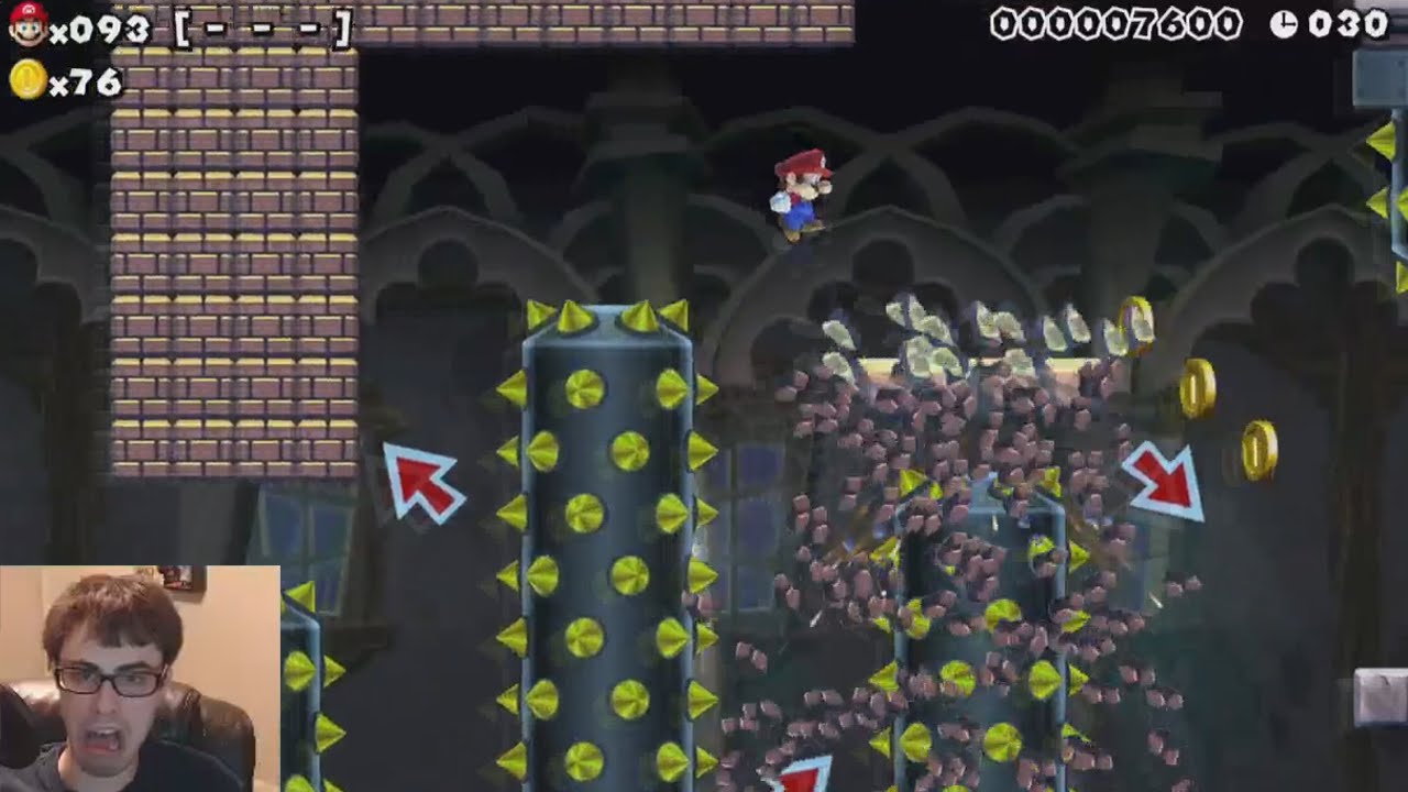 Mario Maker - We Struck Gold! (But, the Gold Was Guarded by Trolls...) | Super Expert #6
