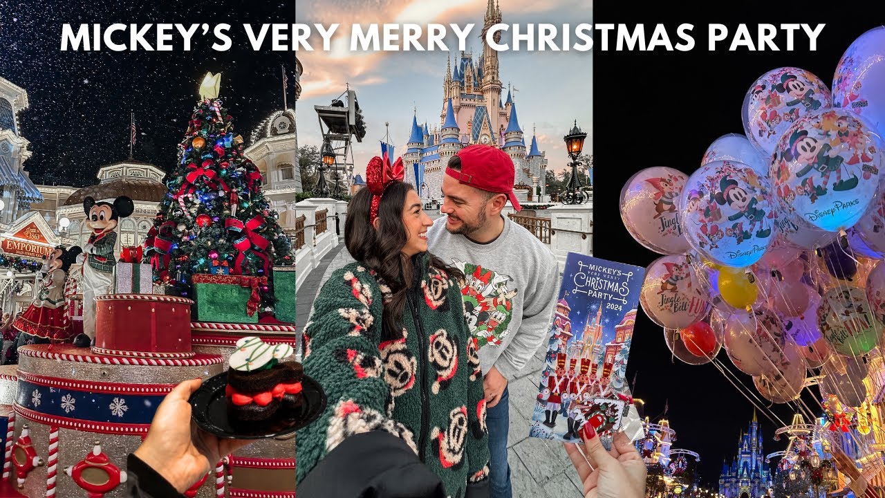MICKEY'S VERY MERRY CHRISTMAS PARTY VLOG - snacks, shows, parade, fireworks, Christmas fun & more! 🎄