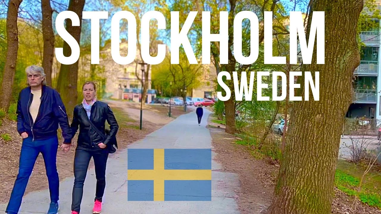 Stockholm Sweden 🇸🇪 - Spring 2022 - Walking tour Midsommarkransen | Relaxing city sounds (▶ 79min)
