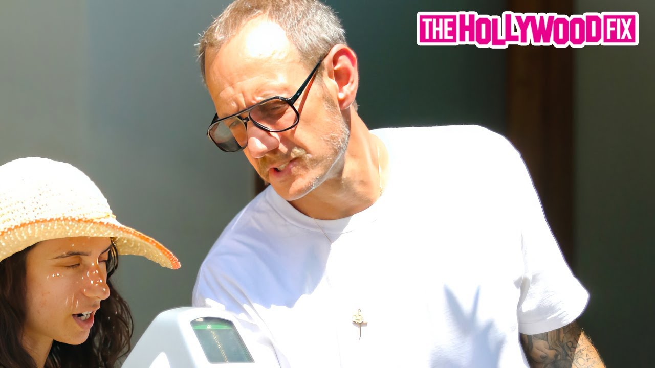 Terry Richardson & His Wife Alexandra Bolotow Grab Lunch Together At Urth Caffe In WeHo, CA