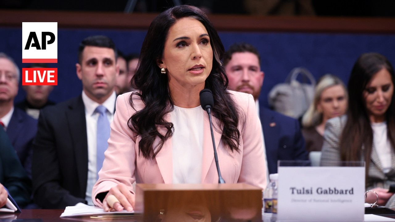 LIVE: Tulsi Gabbard and Kash Patel hearing on Iran war and worldwide threats