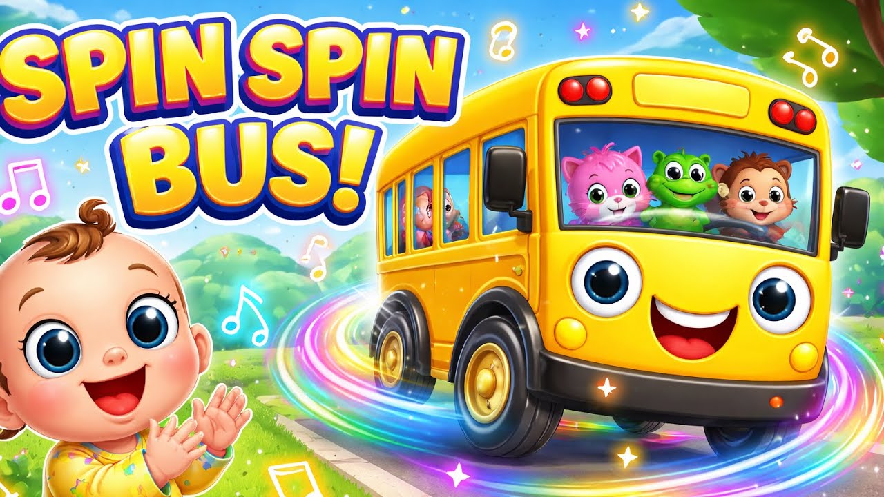 Bus Goes SPIN! 😲 Kids Can’t Stop Watching
