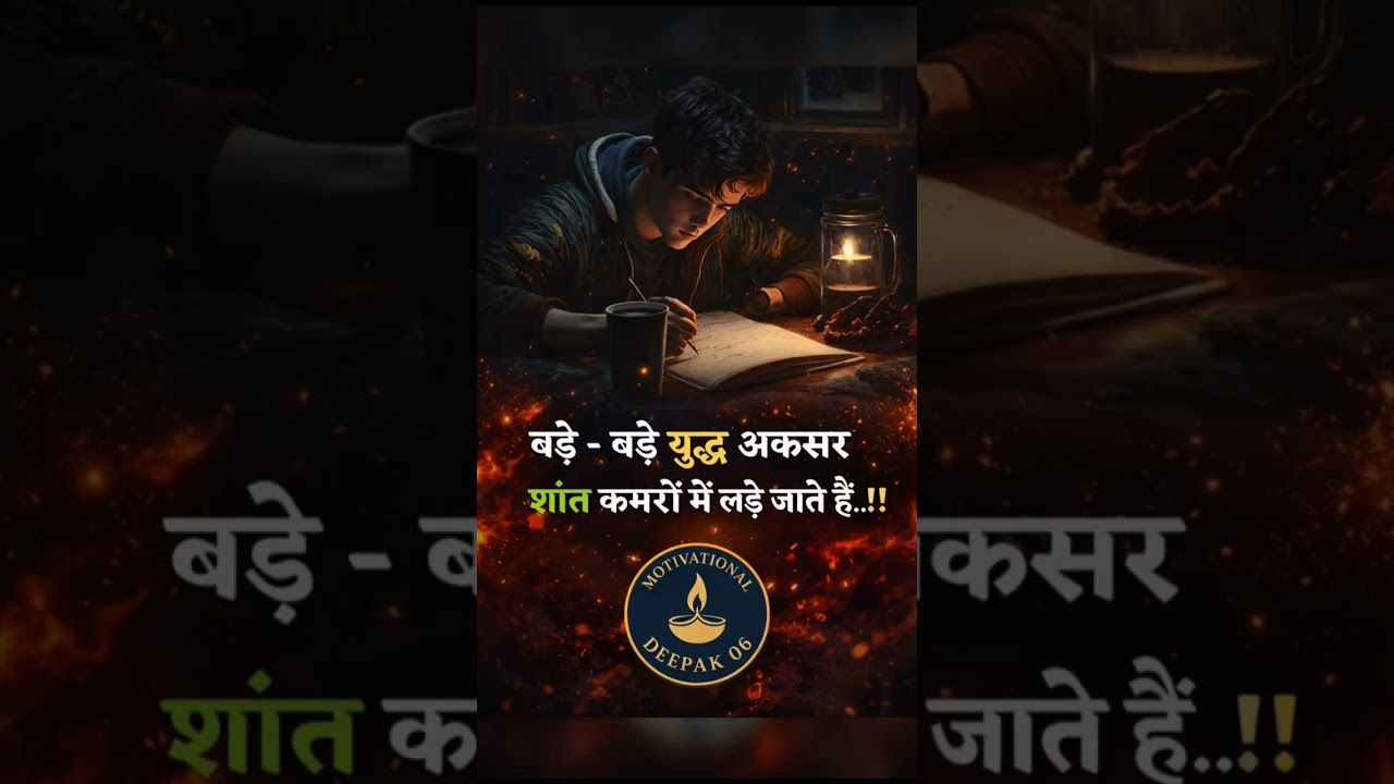 बड़े सपने शांत कमरों में पूरे होते हैं | Powerful Motivational Video 💪 