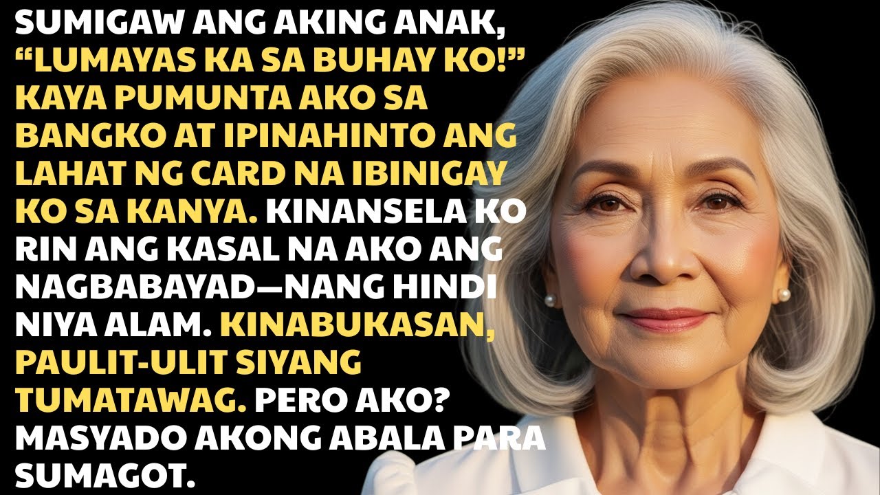 Sinigawan ako ng anak ko na lumayas—kaya pinahinto ko ang lahat ng card na ibinigay ko