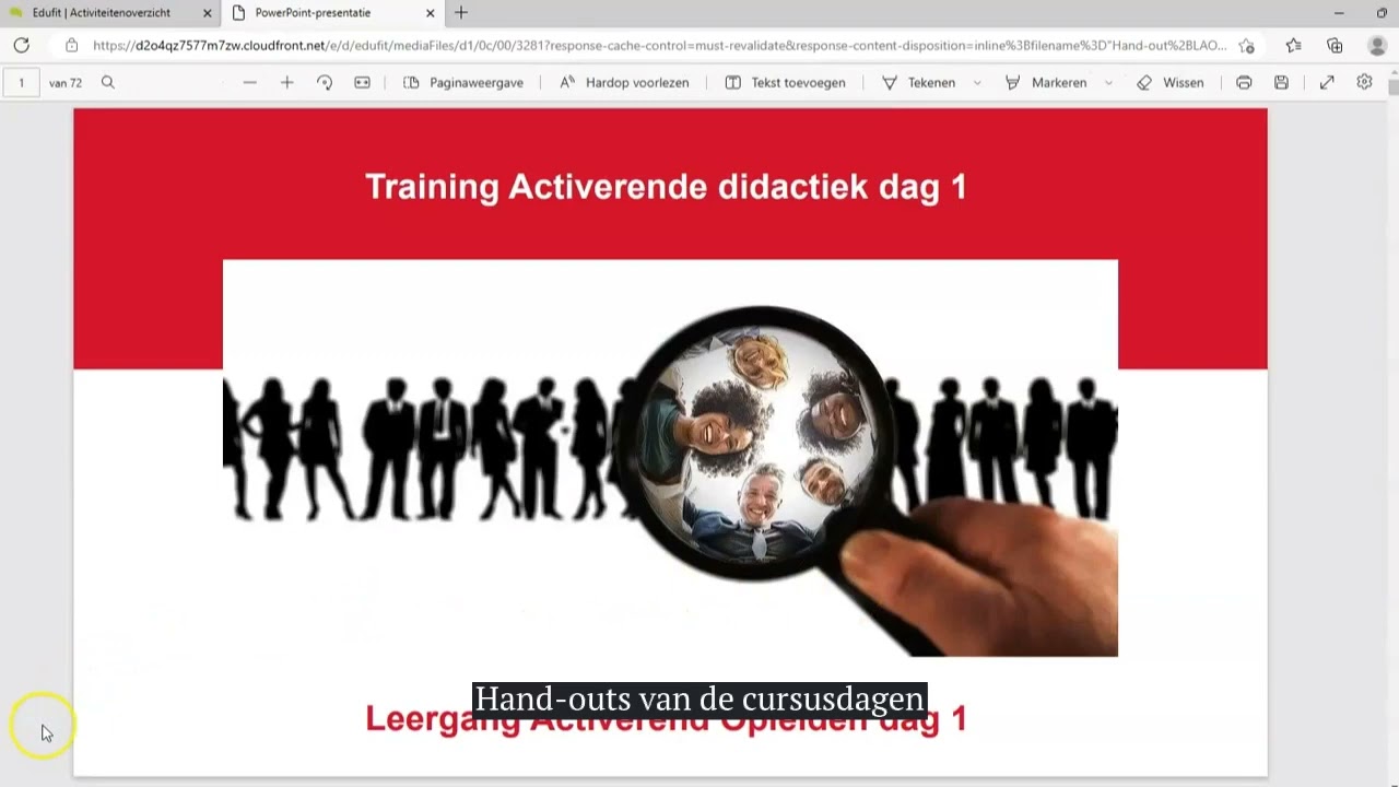 Kennisclip digitale leeromgeving van Edufit: aNewSpring