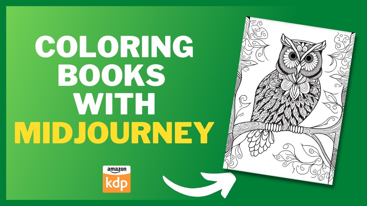 How To Create Coloring Books FAST With Midjourney For Amazon KDP | Step by Step Guide #midjourney