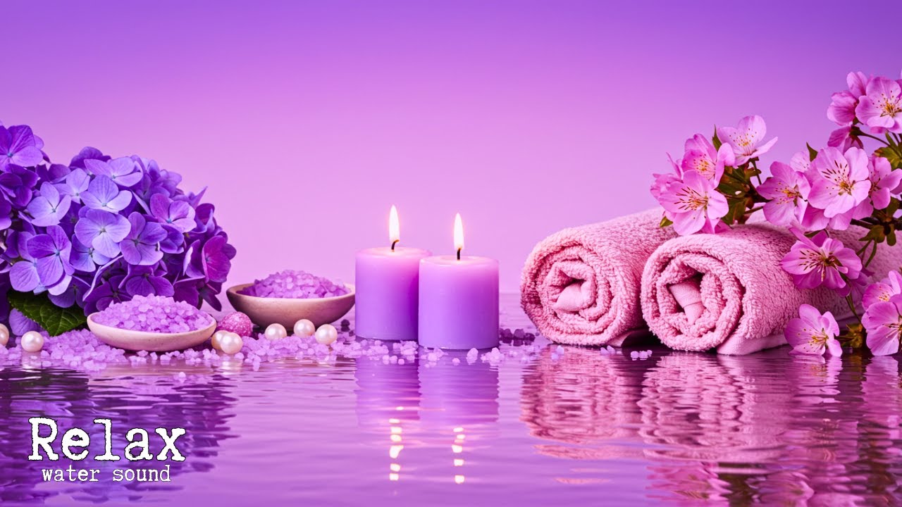 Relaxing Spa Water Sounds 🌙 Soft Piano Music for Stress Relief, Deep Sleep & Meditation
