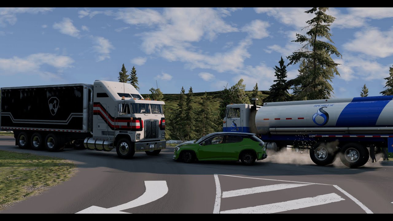 Эпичность, эпичность... Нет, МНОГО ЭПИЧНОСТИ!!! 💥🚛 Эпичные аварии в BeamNG.drive