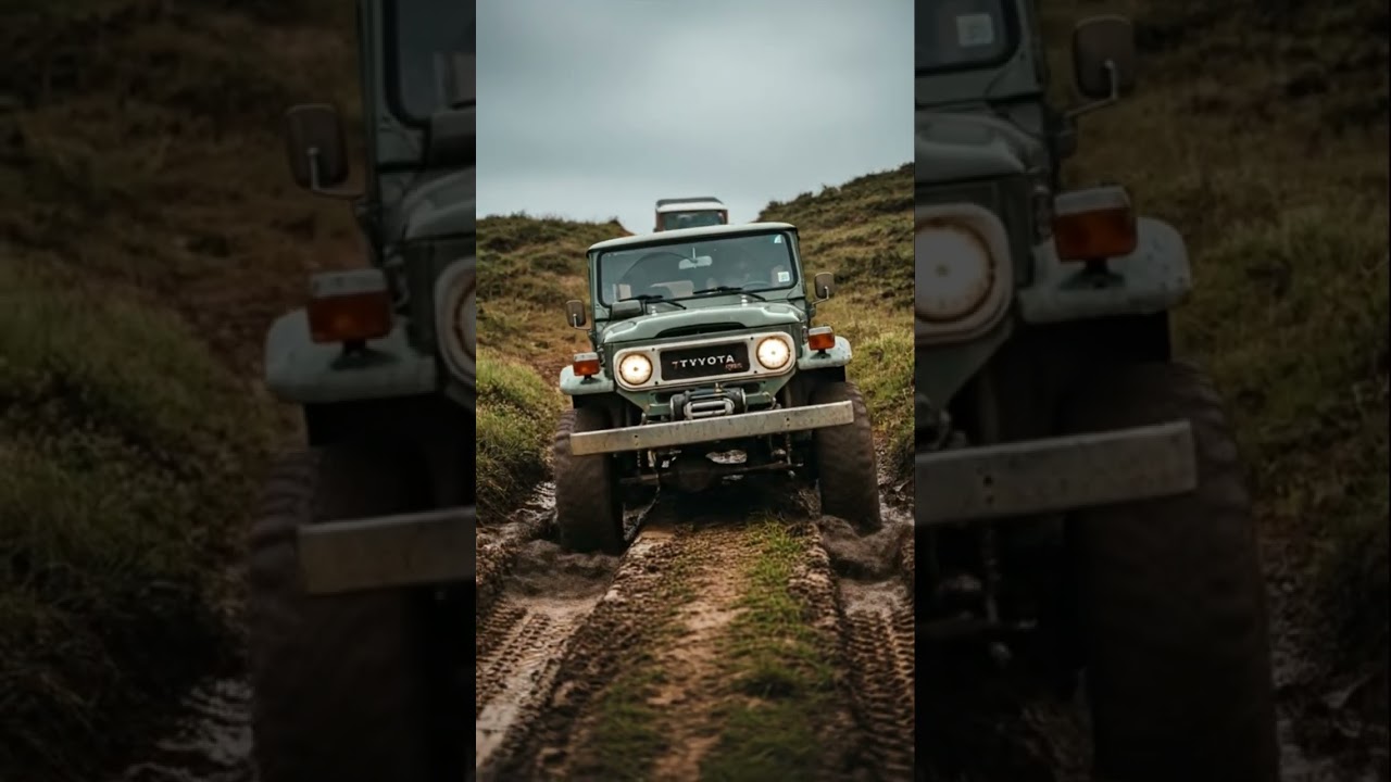 Легендарный внедорожник Toyota Land Cruiser FJ40 на бездорожье #toyotafj40
