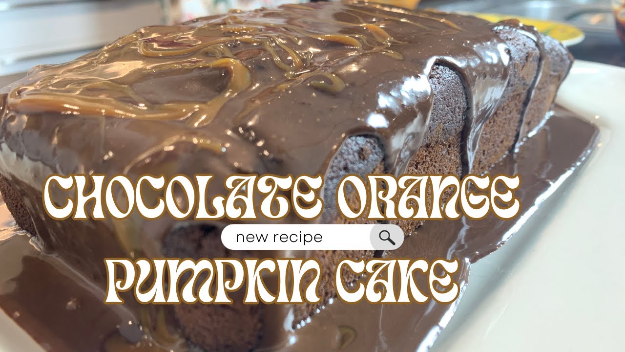 Delicious Pumpkin Chocolate Loaf Recipe | Fall Baking Perfection 🍁🍫🎃| Jaffa cake