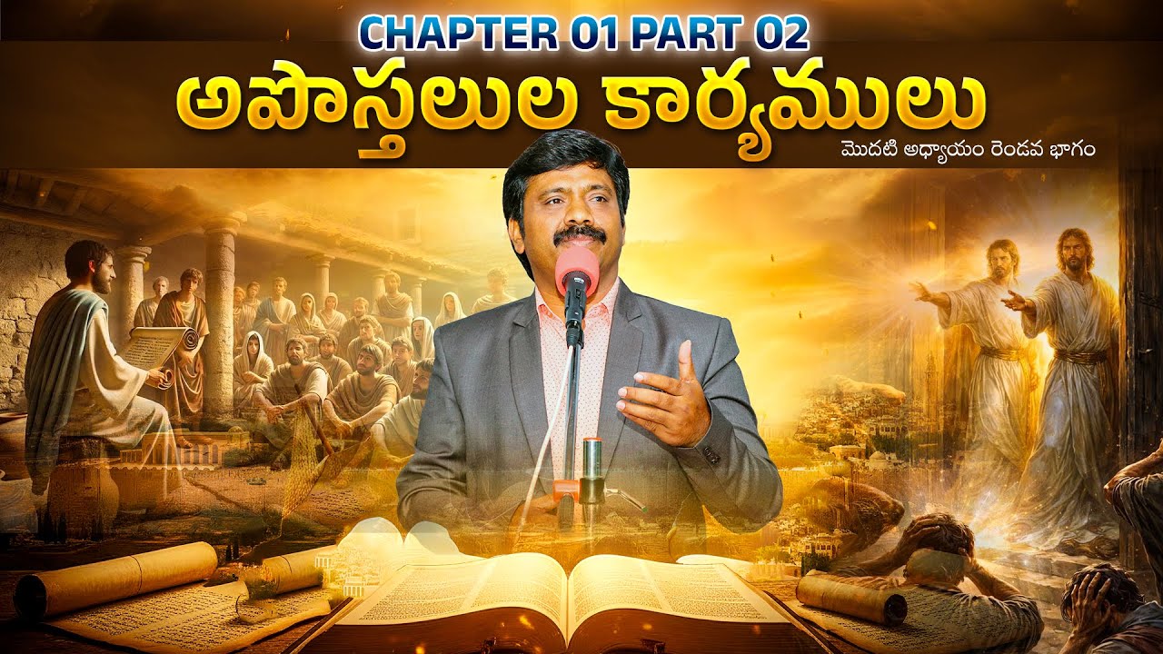 అపొస్తలుల కార్యములు వివరణ 1st Chapter PART 02 | Dr.K.Upendar garu | BIBLE WORLD LIVE #bibleworldlive