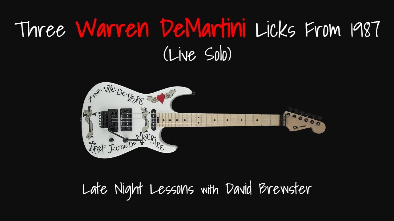 3 Warren DeMartini Licks From 1987