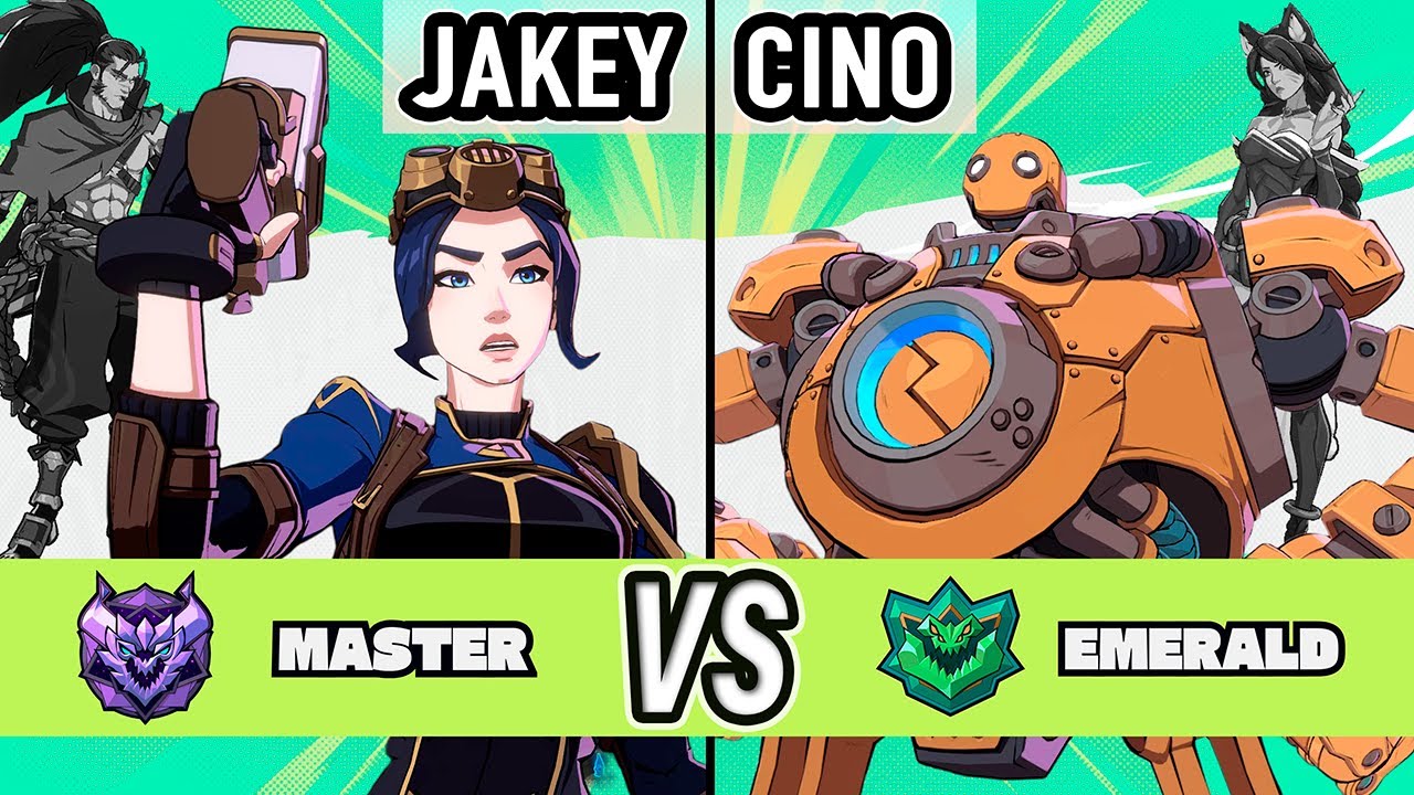 2XKO ▰ JakeyTheSnakey (Caitlyn / Yasuo) vs Cino (Blitzcrank / Ahri) ▰ High Level Gameplay