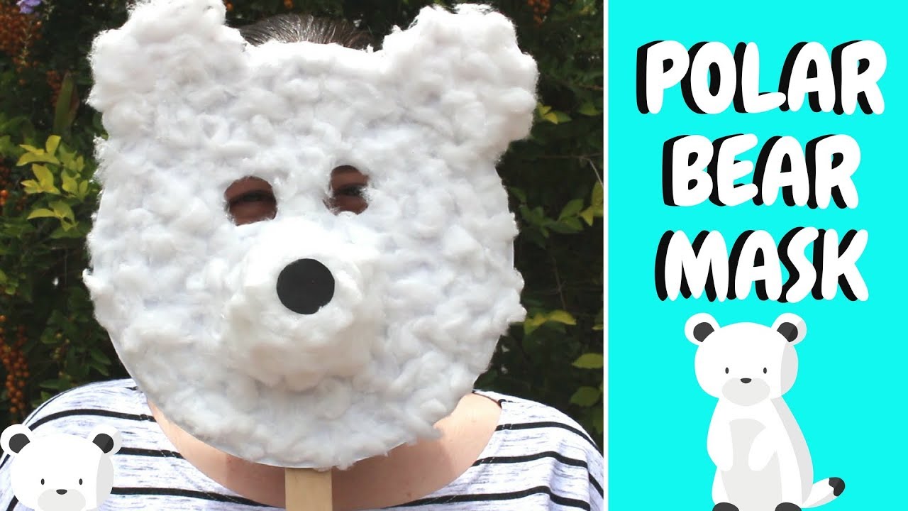 Winter Crafts for Kids | Paper Plate Polar Bear Mask