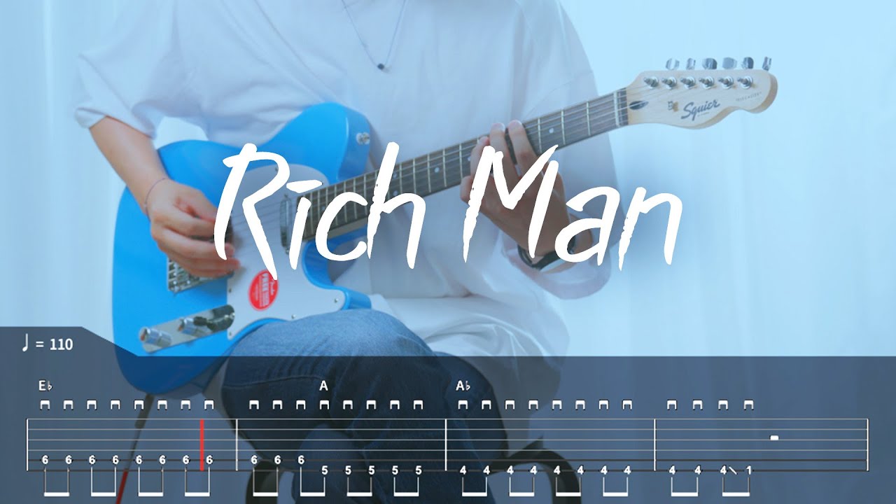 [TAB]  aespa - Rich Man 기타커버【●○○○○】