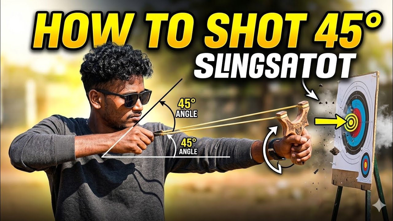 45° tutorial How To Slingshot Shot In 45 Degree ✅️