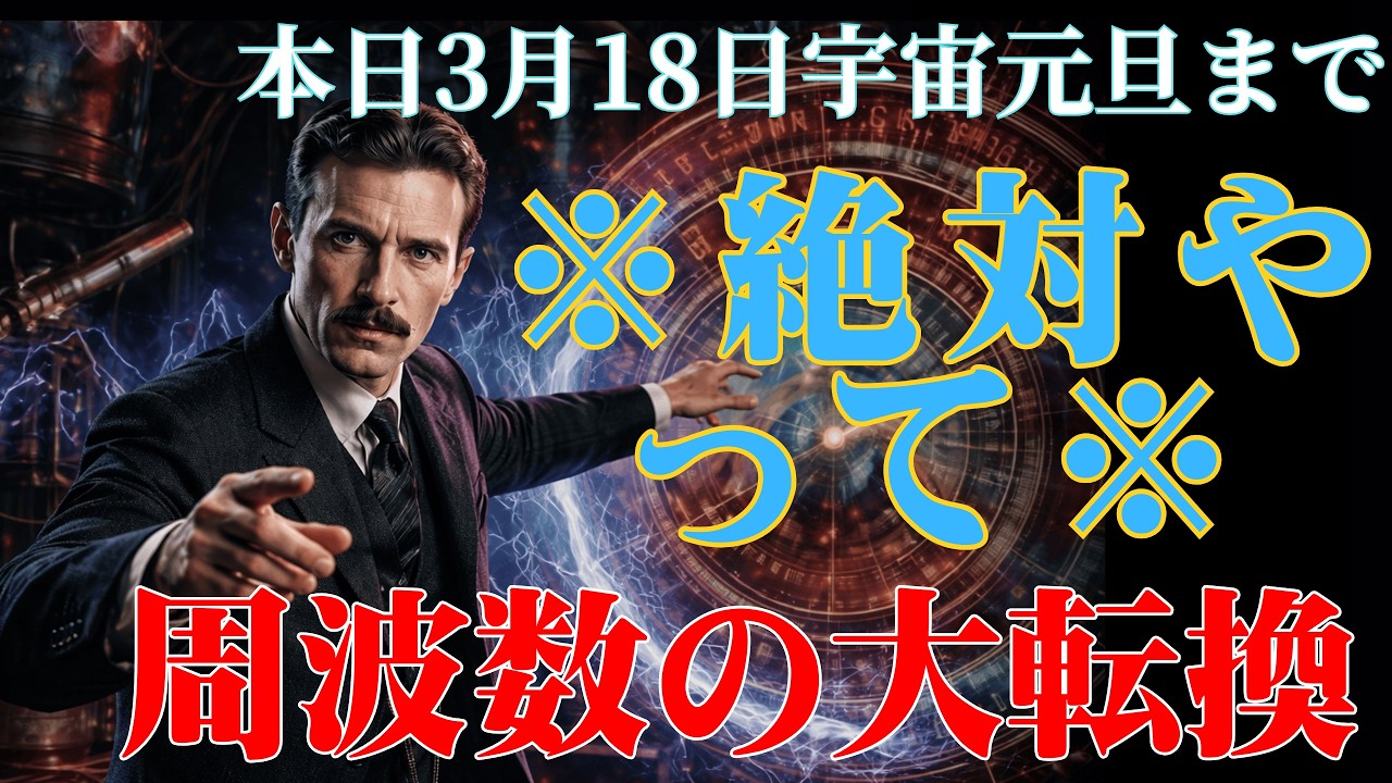 【ニコラ・テスラ】【宇宙元旦】3月20日春分までにやるべき準備。流れを変える人が密かに整えていること｜偉人の智慧