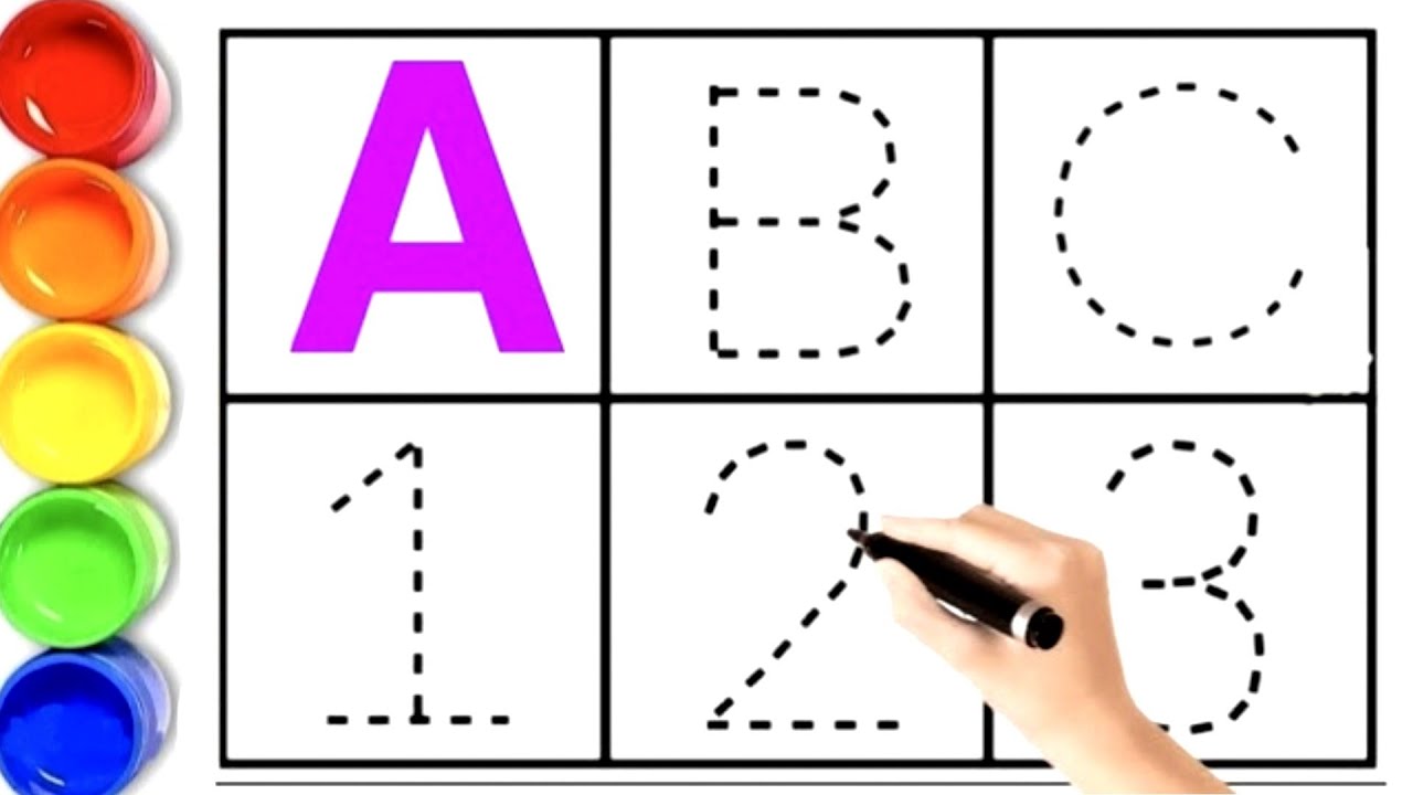 Learn Numbers 1 2 3 and ABC Alphabet | Kids learning video | 123 Numbers | nursery rhymes 