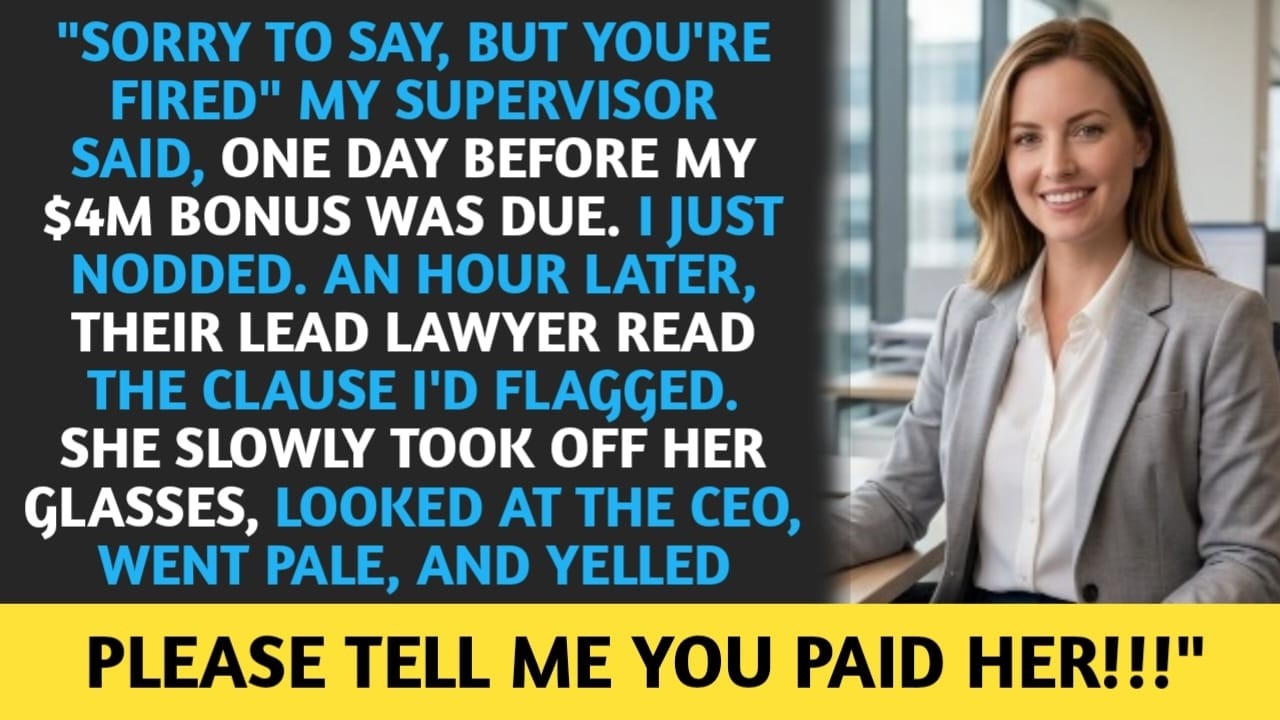 Fired Before My $4M Bonus: The Legal Clause That Backfired ⚖️
