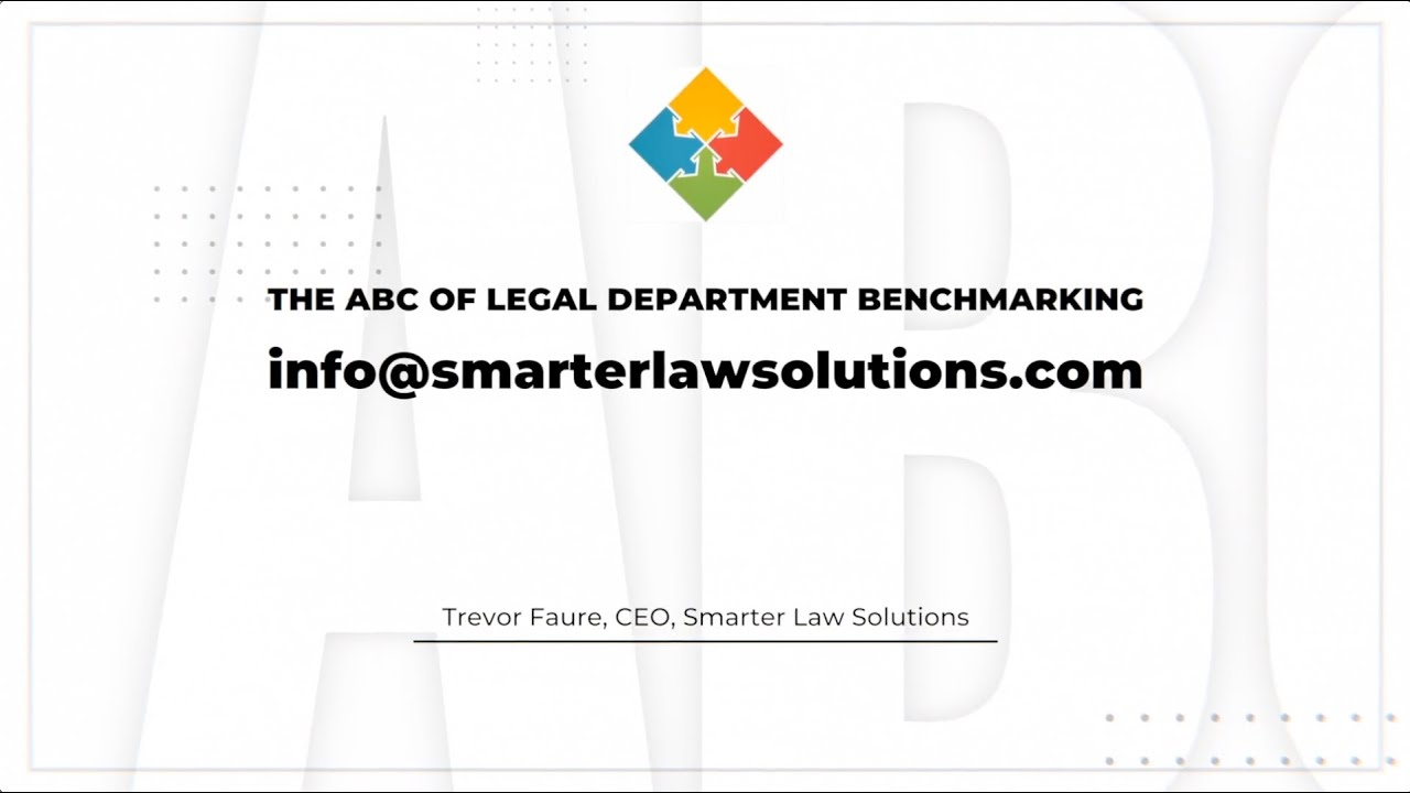 The ABC of Legal Department Benchmarking