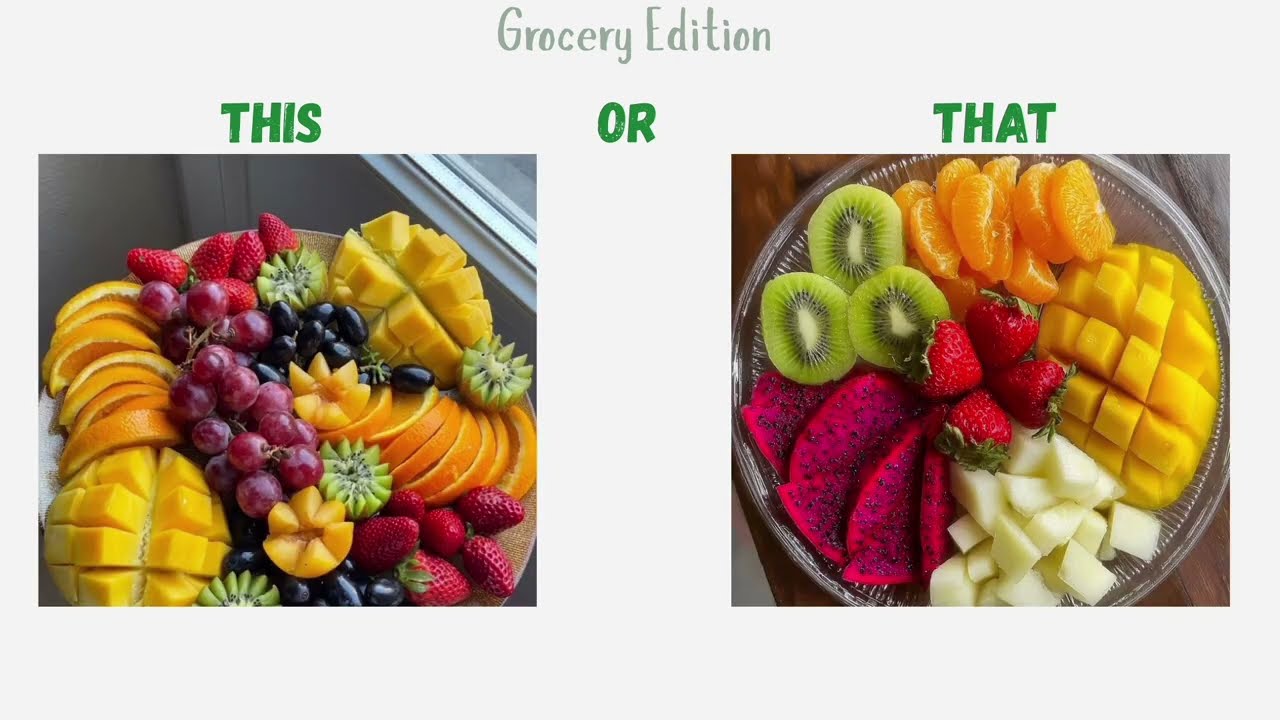 This Or That; Build your Dream Groceries Day 🛒🛍️