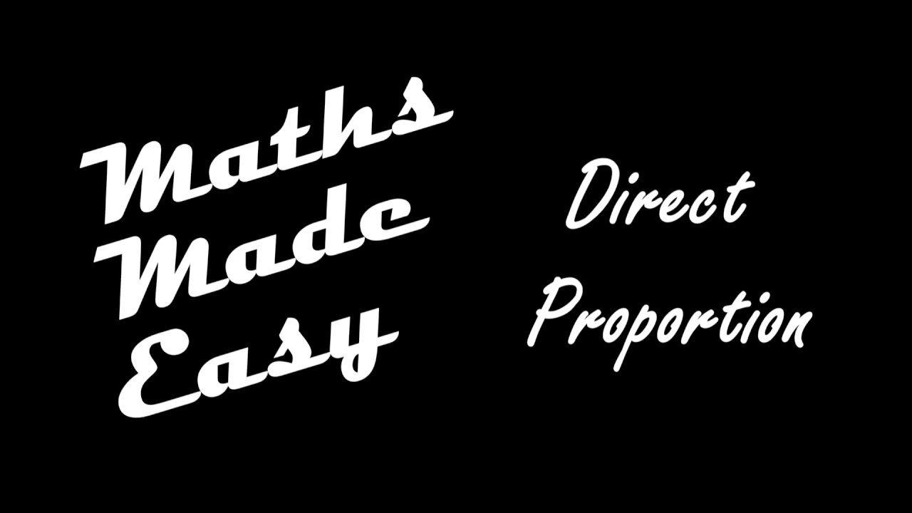 Direct Proportion