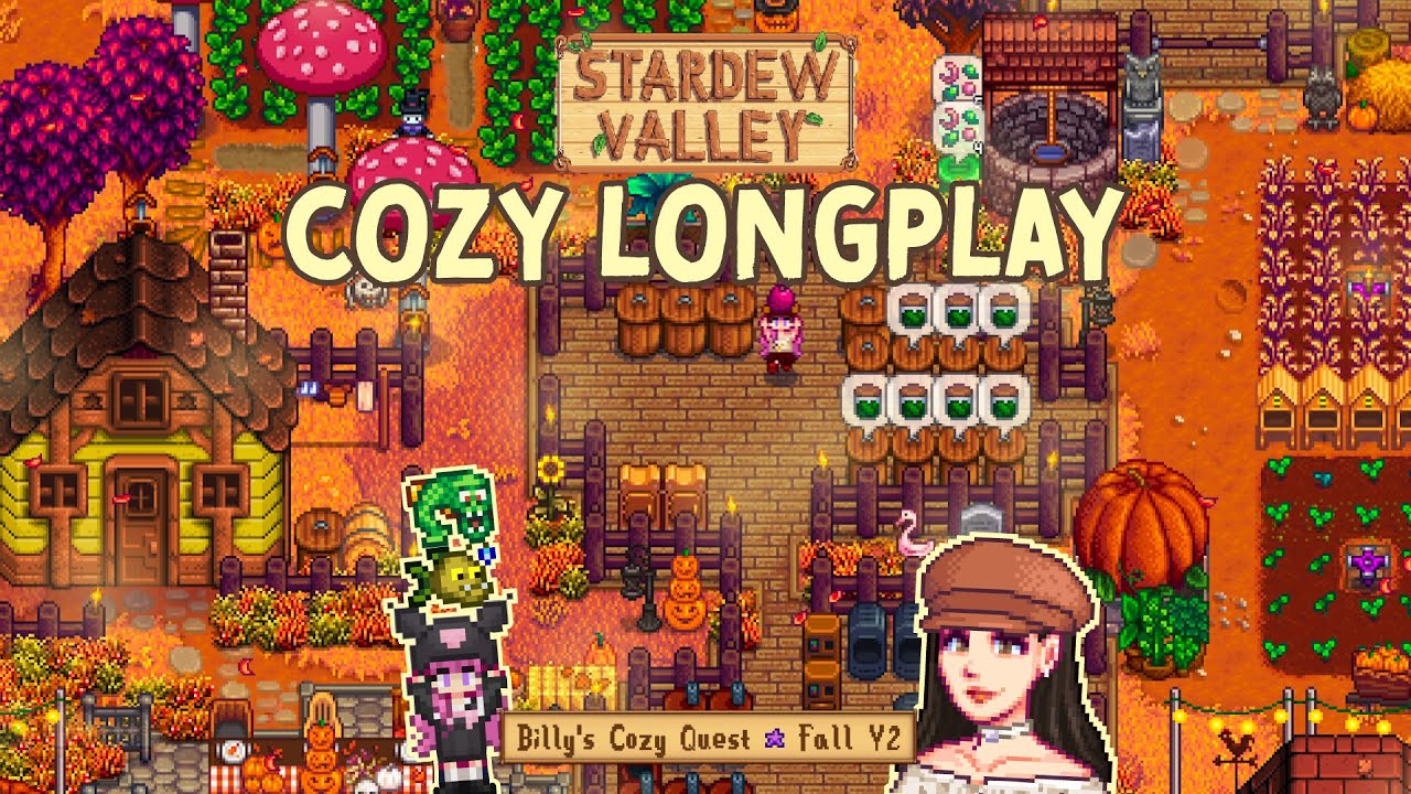 Stardew Valley 1.6 Longplay 🎃🍂 Cozy Gameplay for Sleep, Work, or Study | No Commentary