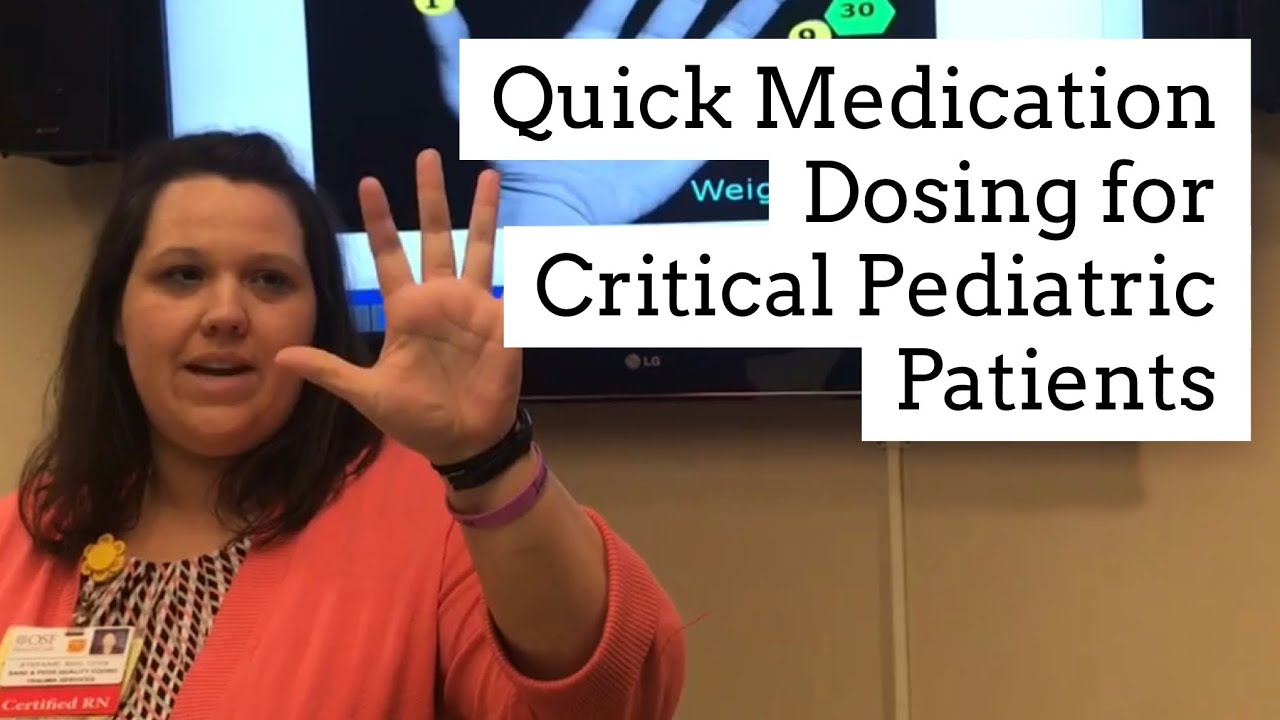 Quick med dosing for critical Pediatric patients