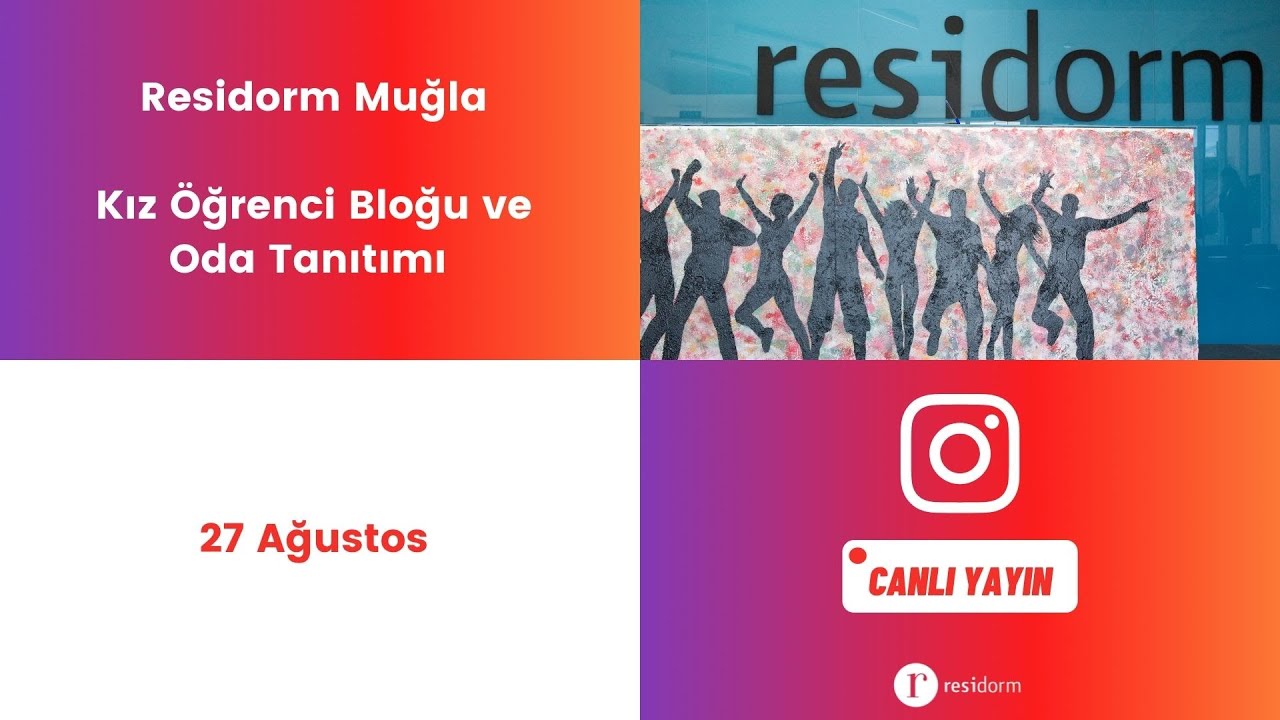 Residorm Muğla - 27 Ağustos 2021 - Kız Öğrenci Bloğu ve Oda Tanıtımı