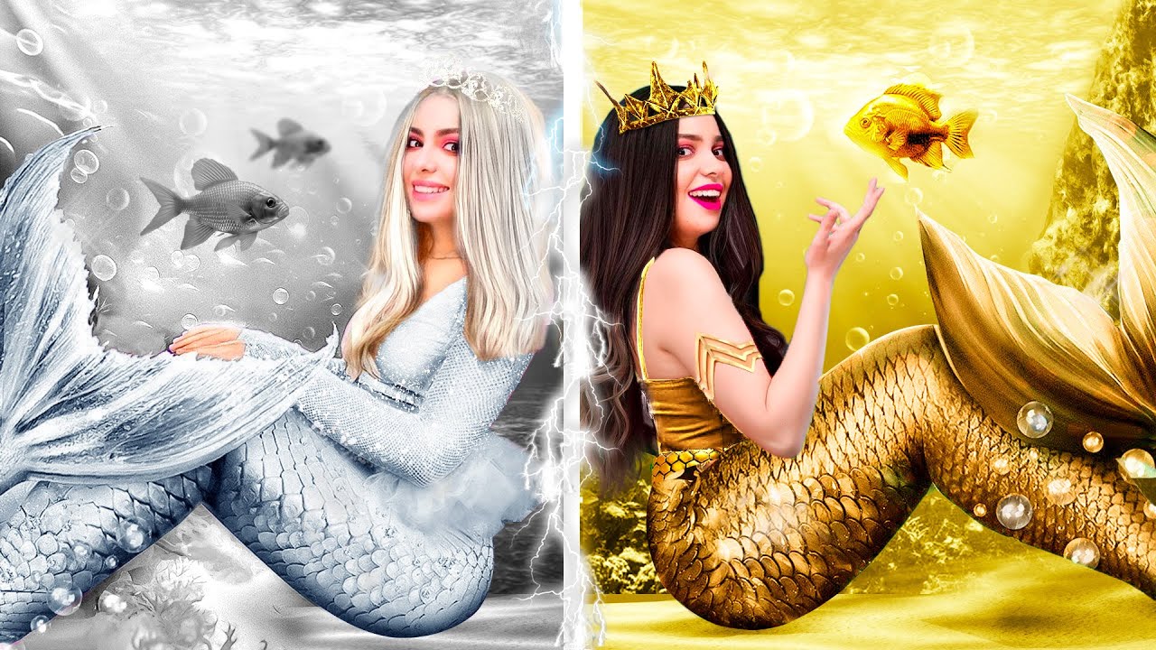 Gyllene samling av videor om sjöjungfrur - Golden Mermaid VS Silver Mermaid