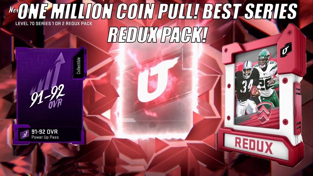 WE PULLED THE BEST SERIES REDUX PLAYER!! ONE MILLION COIN PULL! Madden 20