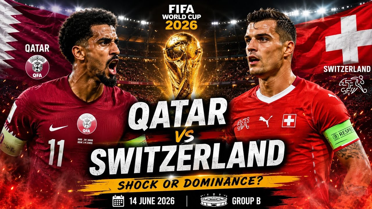Qatar vs Switzerland LIVE ⚽ FIFA World Cup 2026 | Can Qatar Shock Europe? 😱