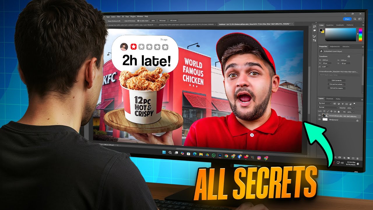 How to make this Professional Thumbnail on Photoshop | All Secrets revealed | Photoshop