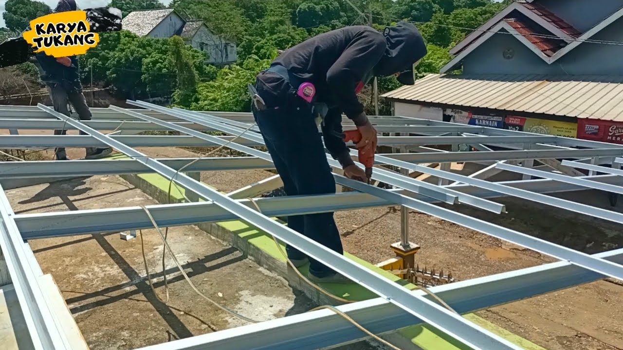 CARA MEMASANG RENG DAN JARAK IDEAL RENG UNTUK KAMI TERAS BAJA RINGAN