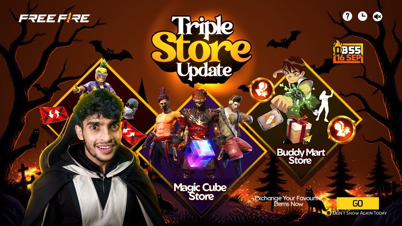 OB55 TRIPPLE STORE UPDATE 🎃 Free Fire Max